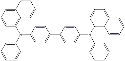 N,N'-Di(1-naphthyl)-N,N'-disphenylbenzidine,,结构式