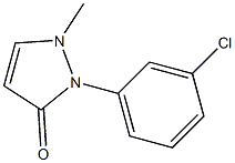 M-CHLORO PHENYL METHYL PYRAZOLONE 化学構造式