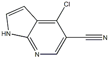 4-CHLORO-1H-PYRROLO[2,3-B]PYRIDINE-5-CARBONITRILE Structure