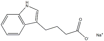 INDOLE-3-BUTYRICACIDSODIUMSALT 结构式