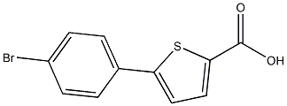 5-(4-BROMOPHENYL)THIOPHENE-2-CARBOXYLICACID,96%,,结构式