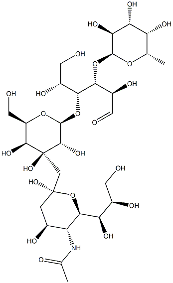 3-O-(a-L-Fucopyranosyl)-4-O-(3-sialyl-b-D-galactopyranosyl)-D-glucose|3-O-(Α-L-呋喃糖苷)-4-O-(3-唾液酸-Β-D-吡喃半乳糖基)-D-葡萄糖