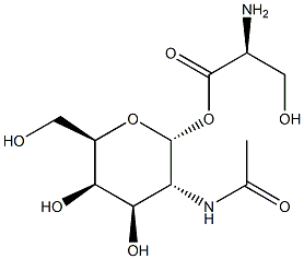 Serinyl2-acetamido-2-deoxy-a-D-galactopyranoside Struktur