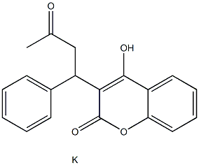 Warfarin Potassium 化学構造式
