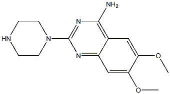 2(1-Piperazinly)-4-amino-6,7-dimethoxyquinazoline Struktur