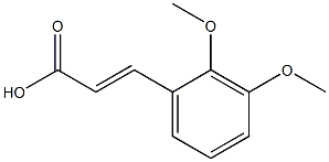 2,3-dimethoxylcinnamic acid 化学構造式