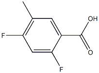 2,4-difluoro-5-emthylbenzoic acid,,结构式