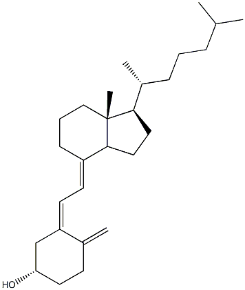 VITAMIN D3 LIQUID (CHOLECALCIDEROL) 结构式