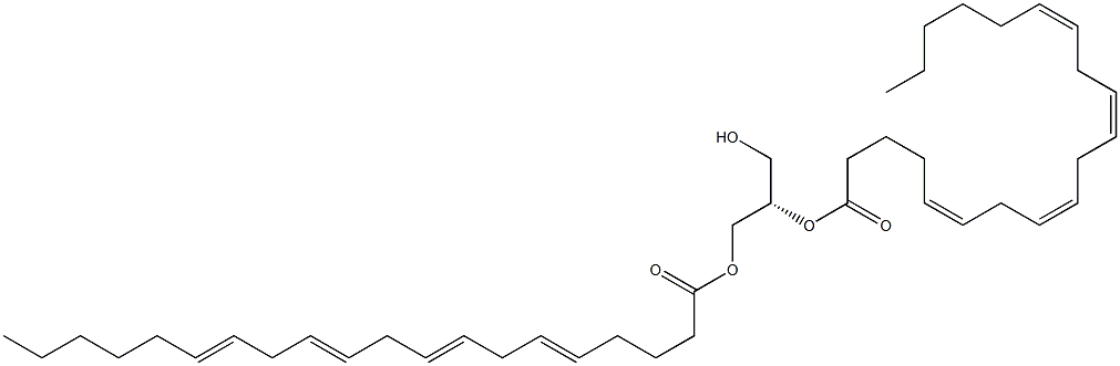1,2-di-(5Z,8Z,11Z,14Z-eicosatetraenoyl)-sn-glycerol Structure