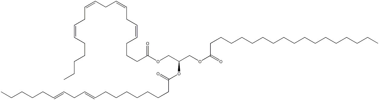 1-octadecanoyl-2-(9Z,12Z-octadecadienoyl)-3-(5Z,8Z,11Z,14Z-eicosatetraenoyl)-sn-glycerol
