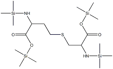 Bis(trimethylsilyl) 2,2,11,11-tetramethyl-6-thia-3,10-diaza-2,11-disil adodecane-4,9-dicarboxylate,,结构式