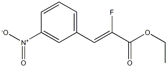 Ethyl alpha-fluoro-3-nitro-cinnamate Struktur