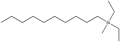 Silane, decyldiethylmethyl- Struktur