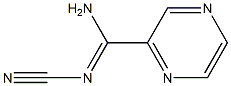 N'-CYANOPYRAZINE-2-CARBOXIMIDAMIDE Structure