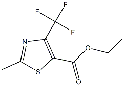 Ethyl 2-methyl-4-(trifluoromethyl)-1,3-thiazole-5-carboxylate 97%,,结构式