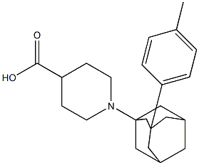 1-[3-(4-Methylphenyl)adamant-1-yl]piperidine-4-carboxylic acid