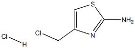 2-Amino-4-(chloromethyl)-1,3-thiazole hydrochloride 化学構造式