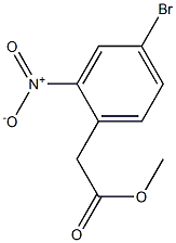 Methyl 4-bromo-2-nitrophenylacetate 98%,,结构式