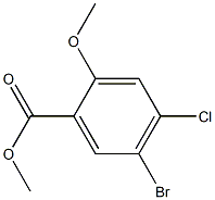 Methyl 5-bromo-4-chloro-2-methoxybenzoate Structure