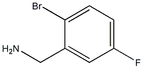 5-FLUORO-2-BROMOBENZYL AMINE Structure