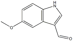 5-METHOXY-1H-INDOLE-3-FORMALDEHYDE,,结构式