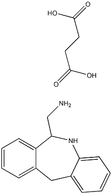 6-(AMINOMETHYL)-6,11-DIHYDRO-5H-DIBENZ(B.E) AZPINE SUCCINATE Structure