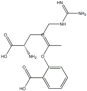 L-ARGININE ACETYLXALICYLATE,,结构式