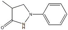1-PHENYL-4-METHYL-3-PYRAZOLIDINONE 结构式
