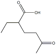 2-乙-4-乙醯丁酸 结构式