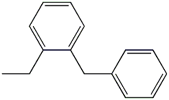 ethylbenzylbenzene 化学構造式