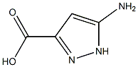 5-Amino-3-Pyrazolecarboxylic Acid 结构式