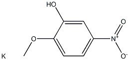 POTASSIUM 5-NITROGUAIACOLATE 化学構造式