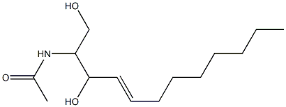 2-acetamido-4-dodecene-1,3-diol Struktur