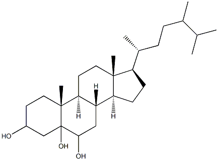 24-methylcholestane-3,5,6-triol,,结构式