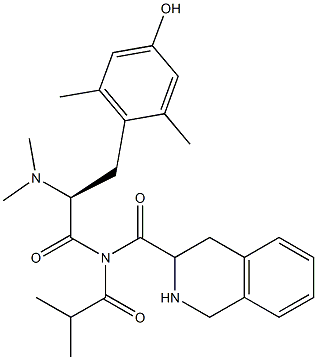 N,N-dimethyl-2',6'-dimethyltyrosyl-1,2,3,4-tetrahydroisoquinoline-3-carbonyl tert-butyl amide Structure