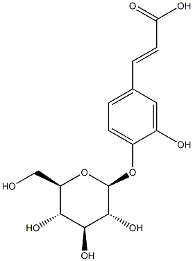 4-O-beta-glucopyranosyl caffeic acid Structure