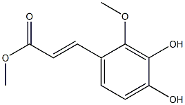 methyl 3-(3,4-dihydroxy-2-methoxyphenyl)propenoate Structure