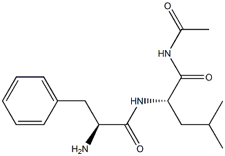 acetylphenylalanyl-leucinamide,,结构式