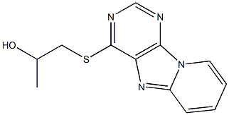 3-(pyrido(1,2-e)purin-4-ylsulfanyl)-2-propanol 化学構造式