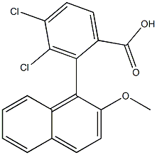 2-(2'-methoxy-1'-naphthyl)-3,4-dichlorobenzoic acid