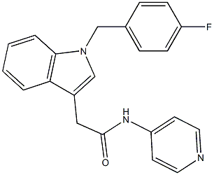 N-(pyridin-4-yl)-(1-(4-fluorobenzyl)indol-3-yl)acetamide