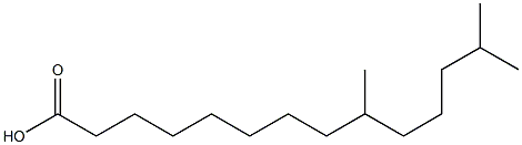 9,13-dimethyltetradecanoic acid 化学構造式