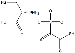 2-mercaptoethanesulfonate-cysteine disulfide 化学構造式