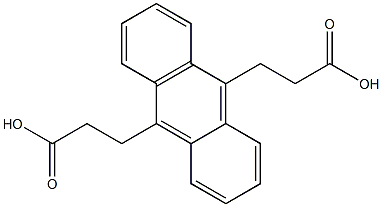 anthracene-9,10-dipropionic acid 结构式