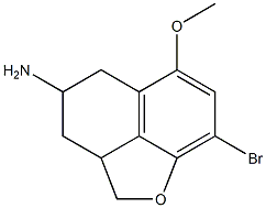 syn-4-amino-8-bromo-6-methoxy-2a,3,4,5-tetrahydro-2H-naphtho(1,8-bc)furan|