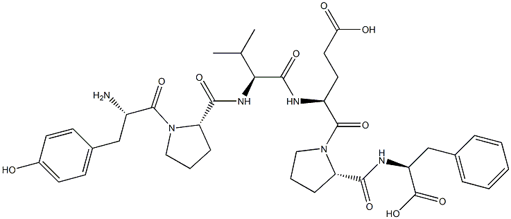 tyrosyl-prolyl-valyl-glutamyl-prolyl-phenylalanine 结构式