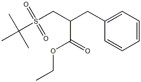 ethyl 2-benzyl-3-(tert-butylsulfonyl)propionate,,结构式