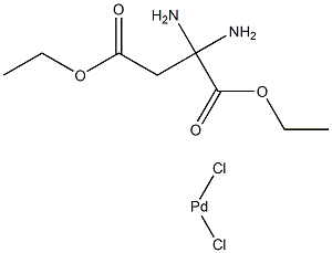 dichloro(diaminosuccinate diethyl ester)palladium(II) Structure