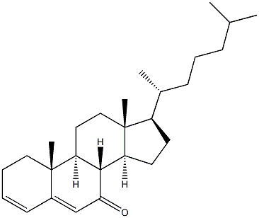 cholest-3,5-dien-7-one,,结构式