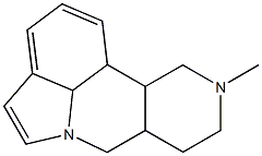 octahydro-7H-10-methylindolo(1,7-bc)(2,6)-naphthyridine Structure